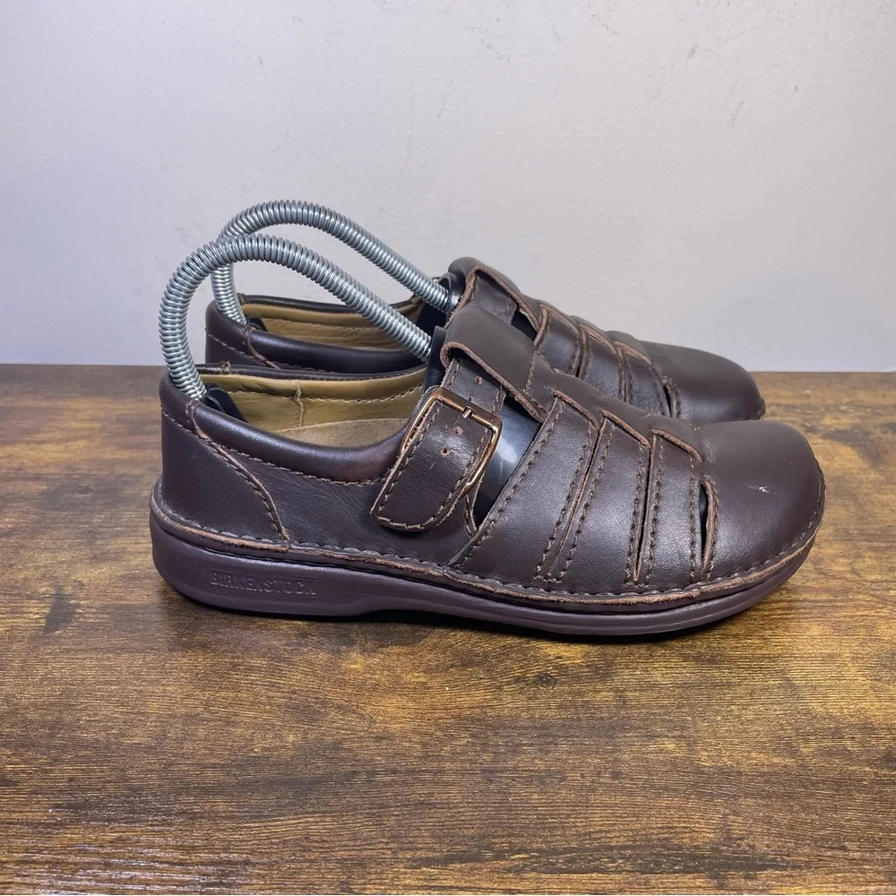 Vintage Birkenstock Madeira oiled leather Fisherman Sandals EU 37 size 6.5